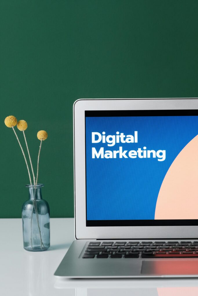 Digital Marketing on Laptop Image